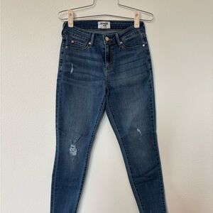 DENIZEN Levi's Mid-Rise Distressed Skinny Jeans Women's